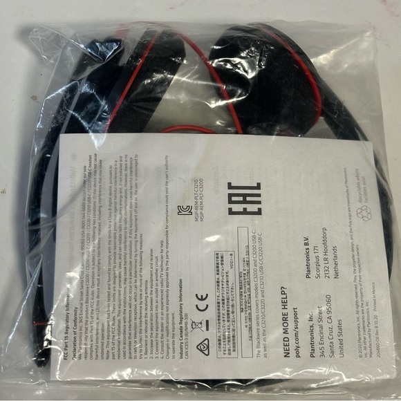 Plantronics BLACKWIRE, C3220 USB-A NIP Sealed headset - Picture 3 of 5